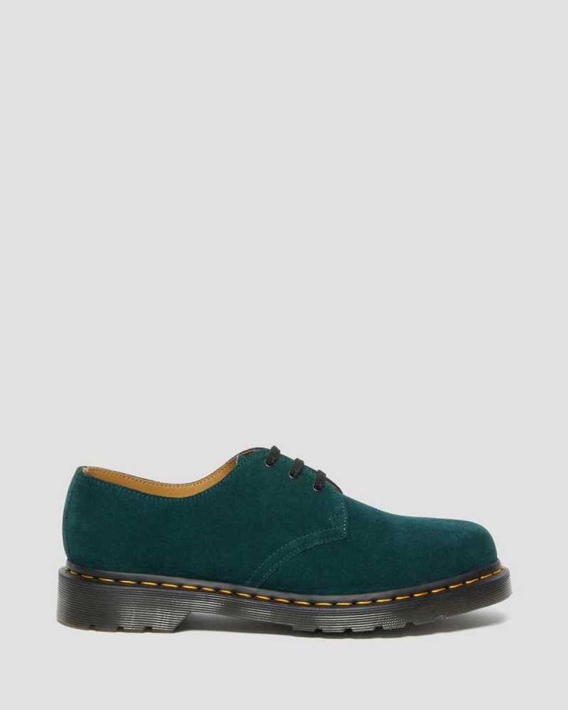 Dr Martens 1461 Suede Oxford Shoes Originals Shoes Green | 21456UDVC