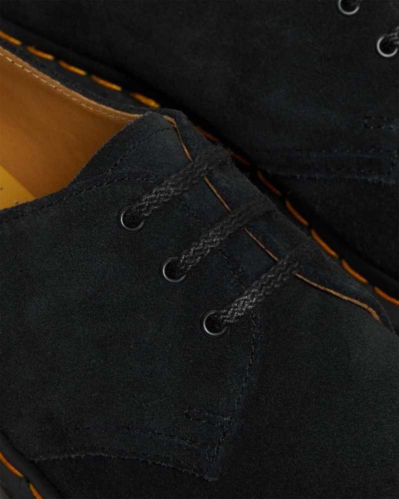 Dr Martens 1461 Suede Oxford Shoes Originals Shoes Black | 06943WELK