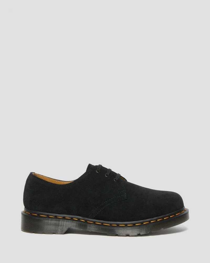 Dr Martens 1461 Suede Oxford Shoes Originals Shoes Black | 06943WELK