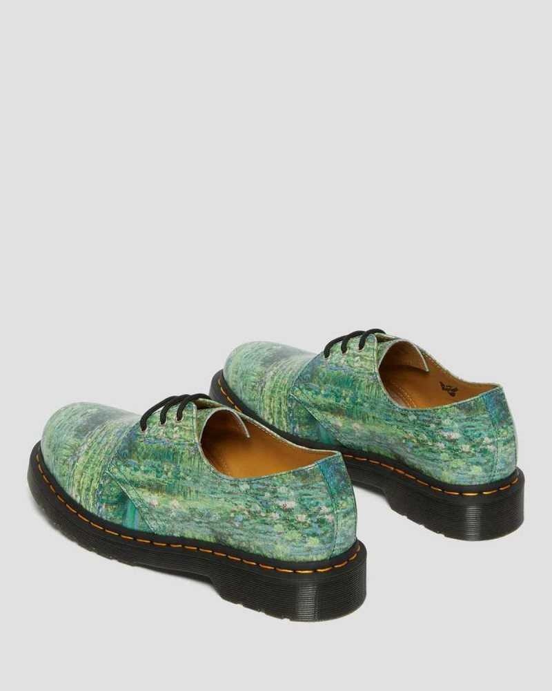 Dr Martens 1461 The National Gallery Monet Oxford Shoes Oxfords Shoes Green | 62107NRJG