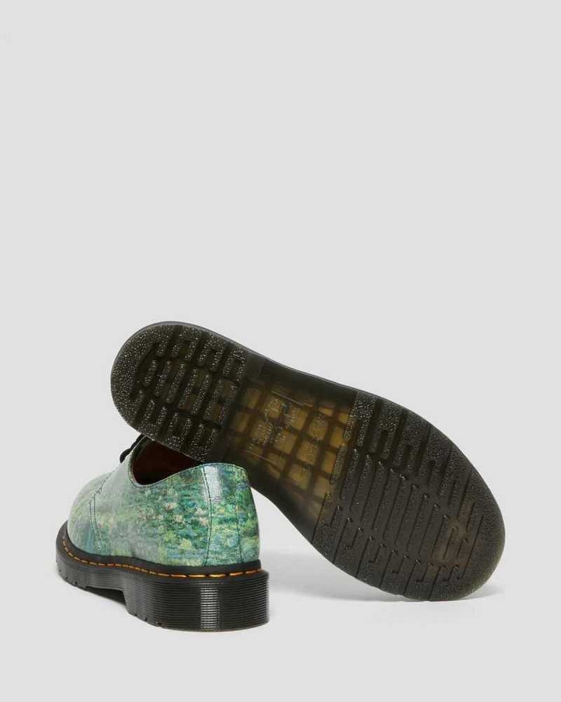 Dr Martens 1461 The National Gallery Monet Oxford Shoes Oxfords Shoes Green | 62107NRJG