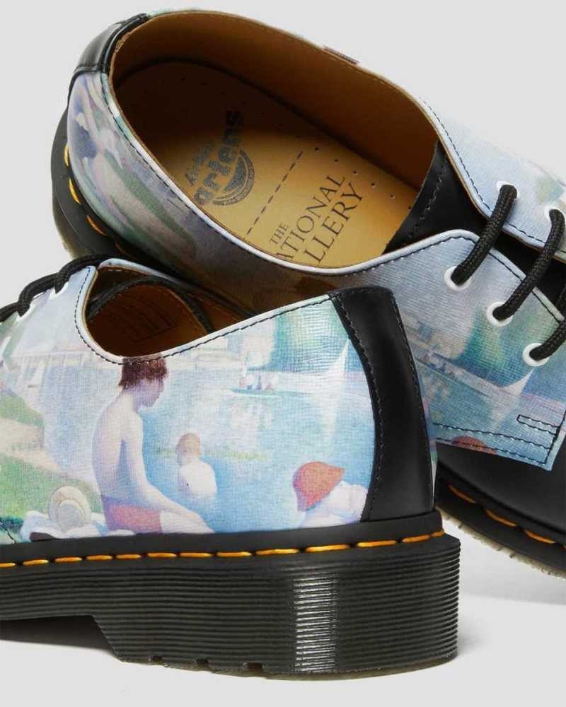 Dr Martens 1461 The National Gallery Seurat Oxford Shoes Originals Shoes Black | 01389PDSG