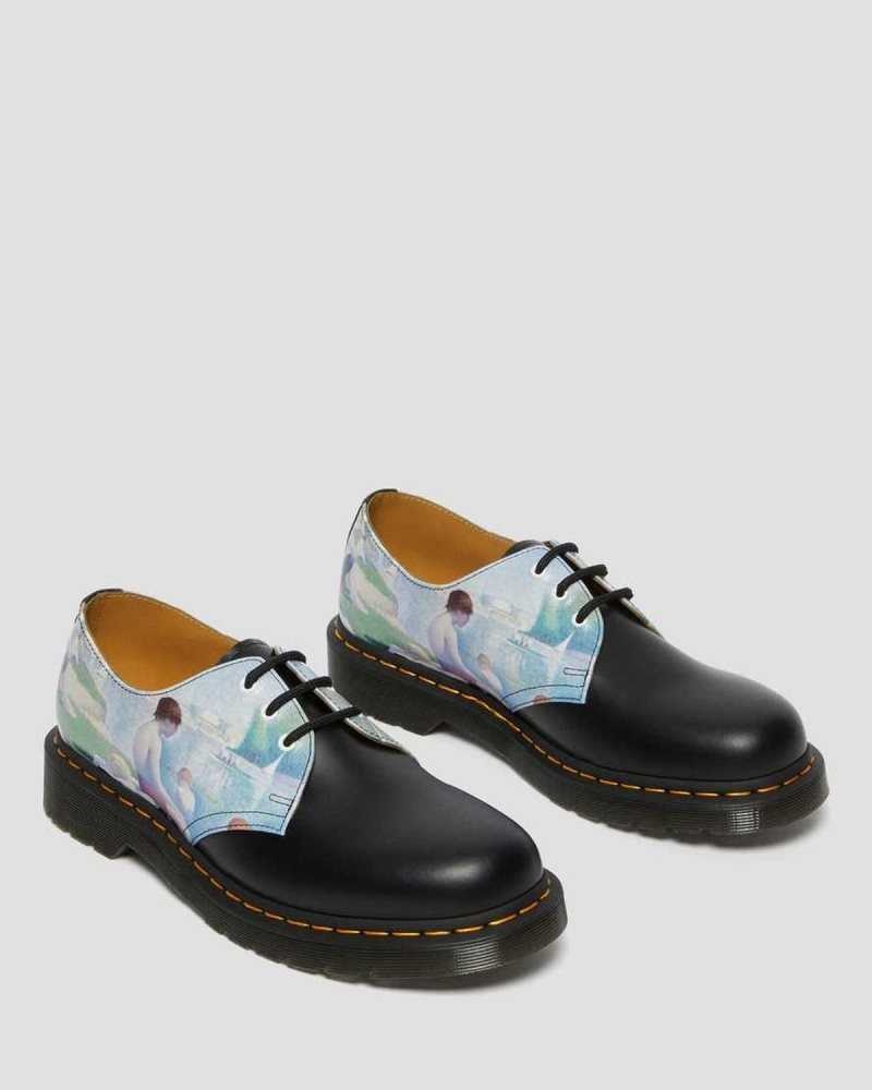 Dr Martens 1461 The National Gallery Seurat Oxford Shoes Originals Shoes Black | 01389PDSG