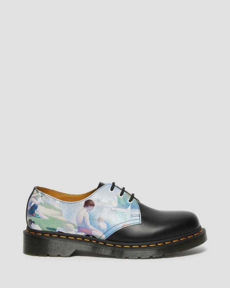 Dr Martens 1461 The National Gallery Seurat Oxford Shoes Originals Shoes Black | 01389PDSG