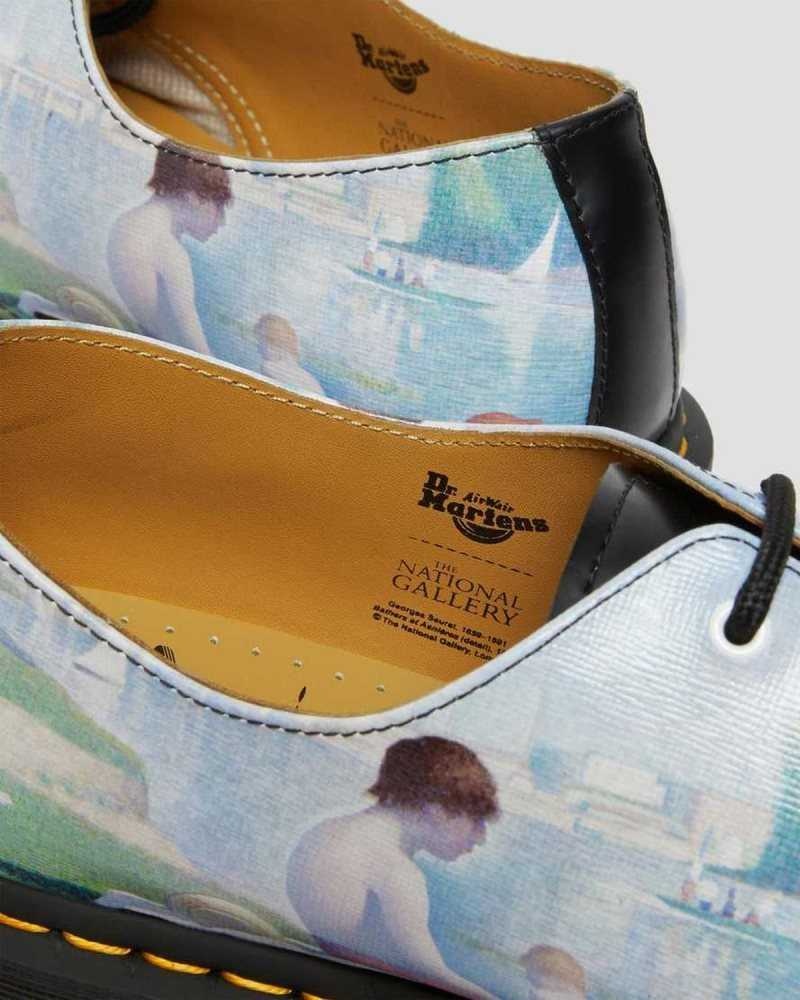 Dr Martens 1461 The National Gallery Seurat Oxford Shoes Originals Shoes Black | 01389PDSG