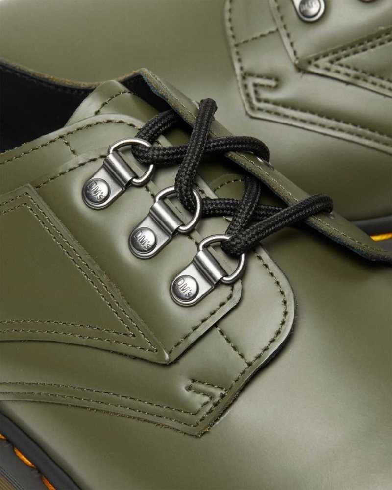 Dr Martens 1461 Verso Smooth Leather Oxford Shoes Originals Shoes Green | 09415QCHE