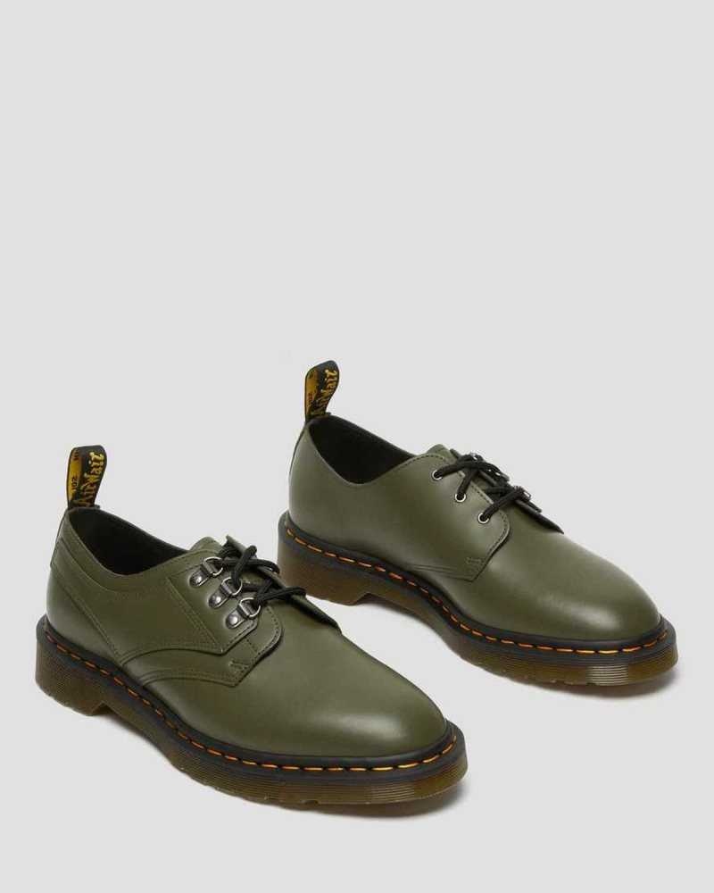 Dr Martens 1461 Verso Smooth Leather Oxford Shoes Originals Shoes Green | 09415QCHE