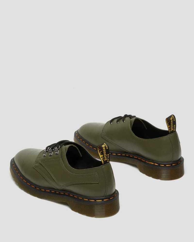 Dr Martens 1461 Verso Smooth Leather Oxford Shoes Originals Shoes Green | 09415QCHE