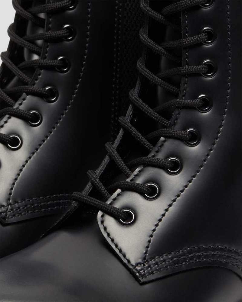 Dr Martens 1490 Harper Leather Lace Up Boots Boots Black | 41879PNFY