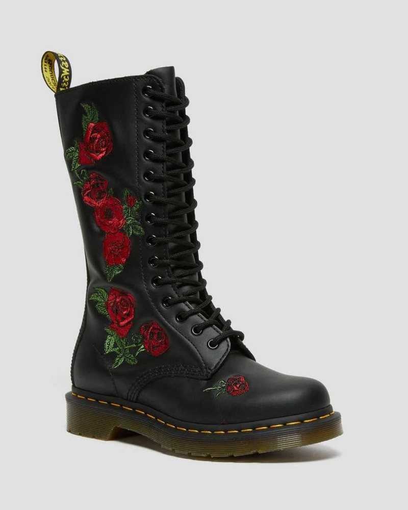 Dr Martens 1914 Vonda Leather Mid Calf Boots Boots Black | 05947MFVB