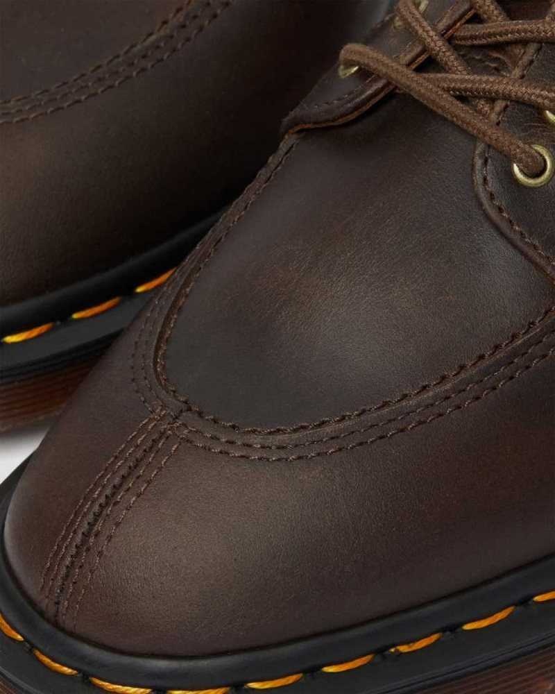 Dr Martens 2046 Crazy Horse Leather Oxford Shoes Oxfords Shoes Dark Brown | 79801DXWI