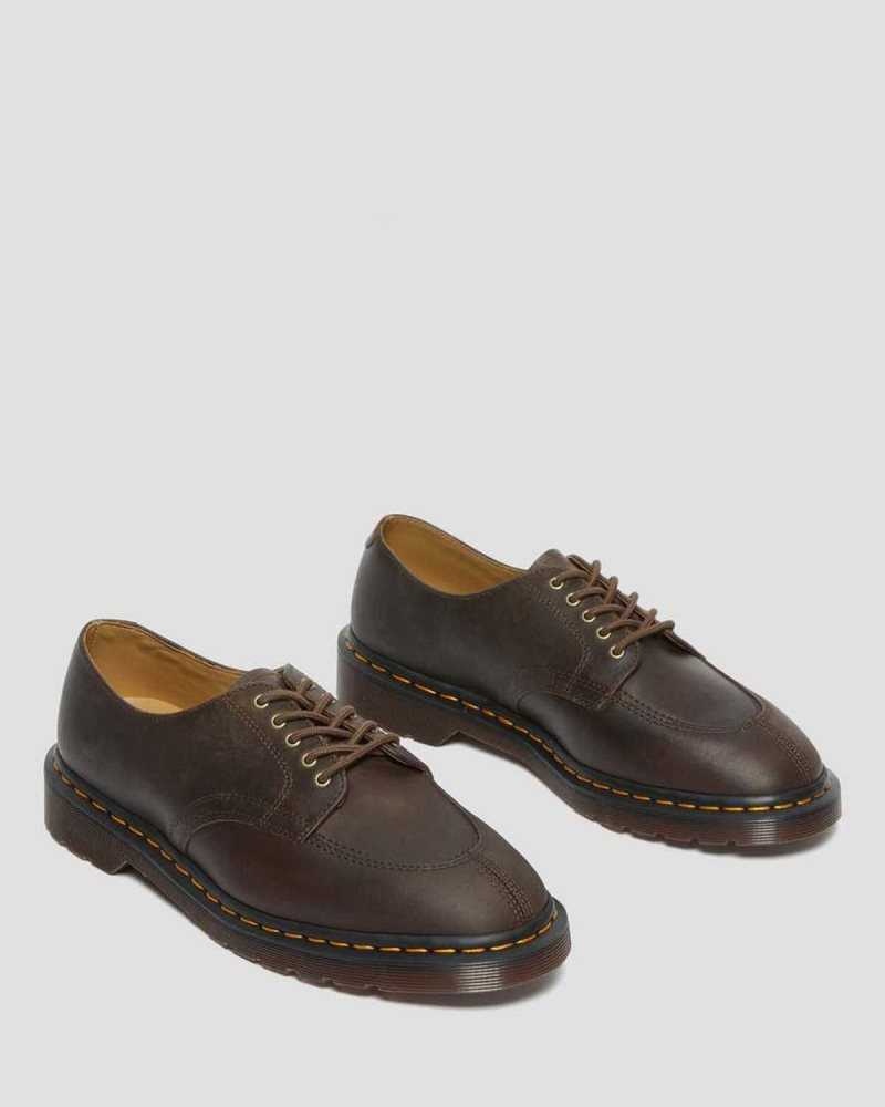 Dr Martens 2046 Crazy Horse Leather Oxford Shoes Oxfords Shoes Dark Brown | 79801DXWI