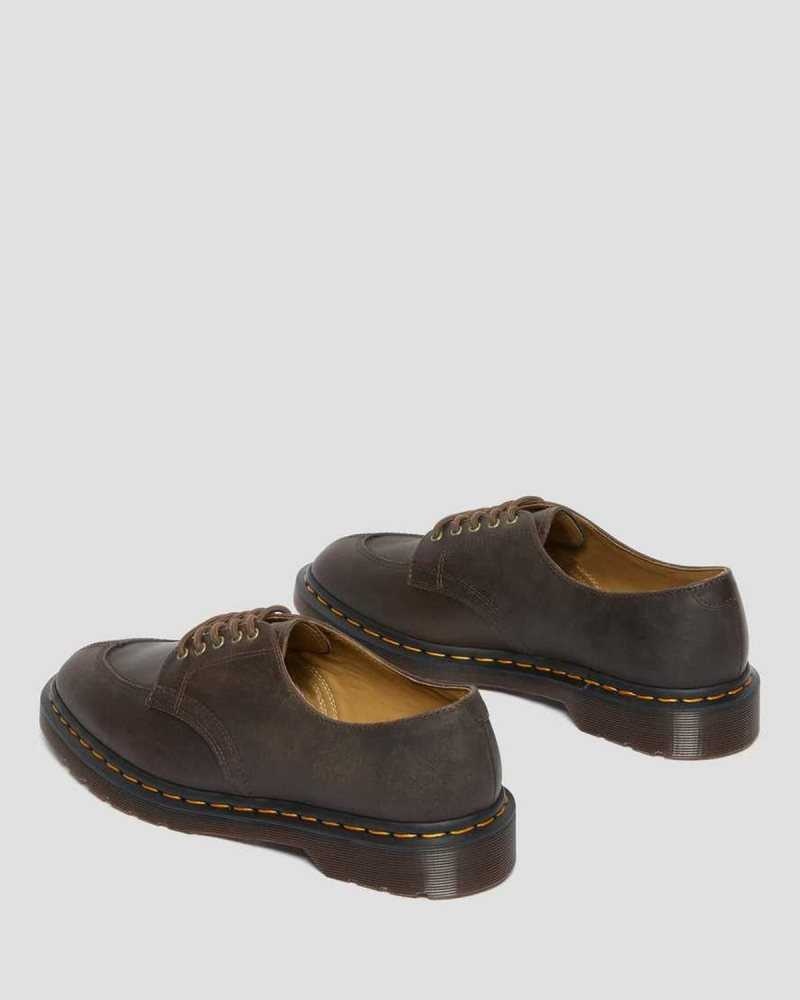 Dr Martens 2046 Crazy Horse Leather Oxford Shoes Oxfords Shoes Dark Brown | 79801DXWI