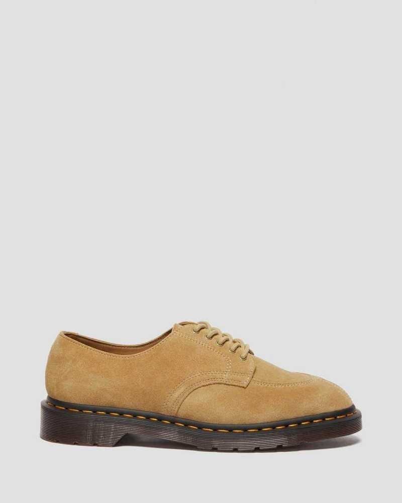 Dr Martens 2046 Suede Oxford Shoes Loafers Brown | 93185BVTC