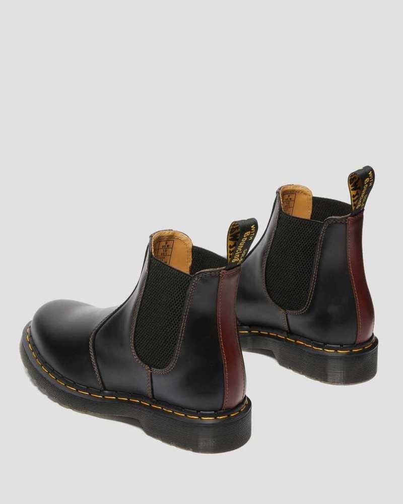 Dr Martens 2976 Abruzzo Leather Chelsea Boots Chelsea Boots Black / Brown | 15038JQKE