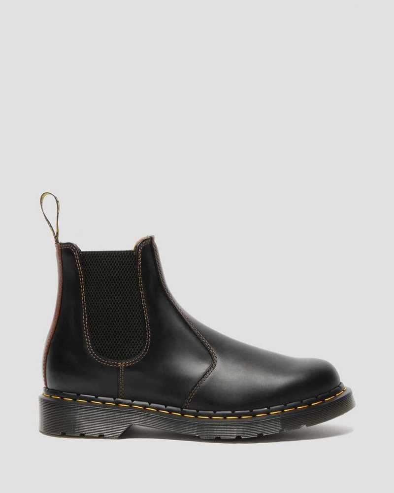 Dr Martens 2976 Abruzzo Leather Chelsea Boots Chelsea Boots Black / Brown | 15038JQKE