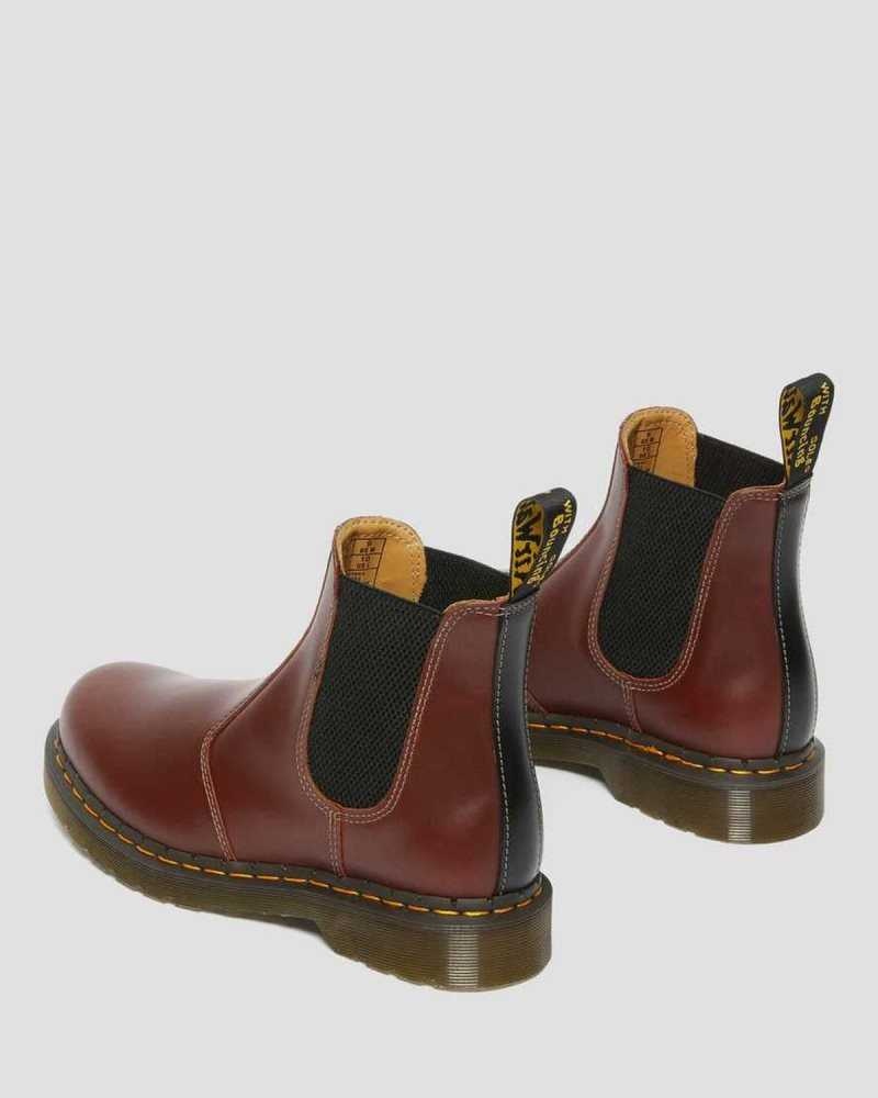 Dr Martens 2976 Abruzzo Leather Chelsea Boots Chelsea Boots Brown / Black | 62179VMKX