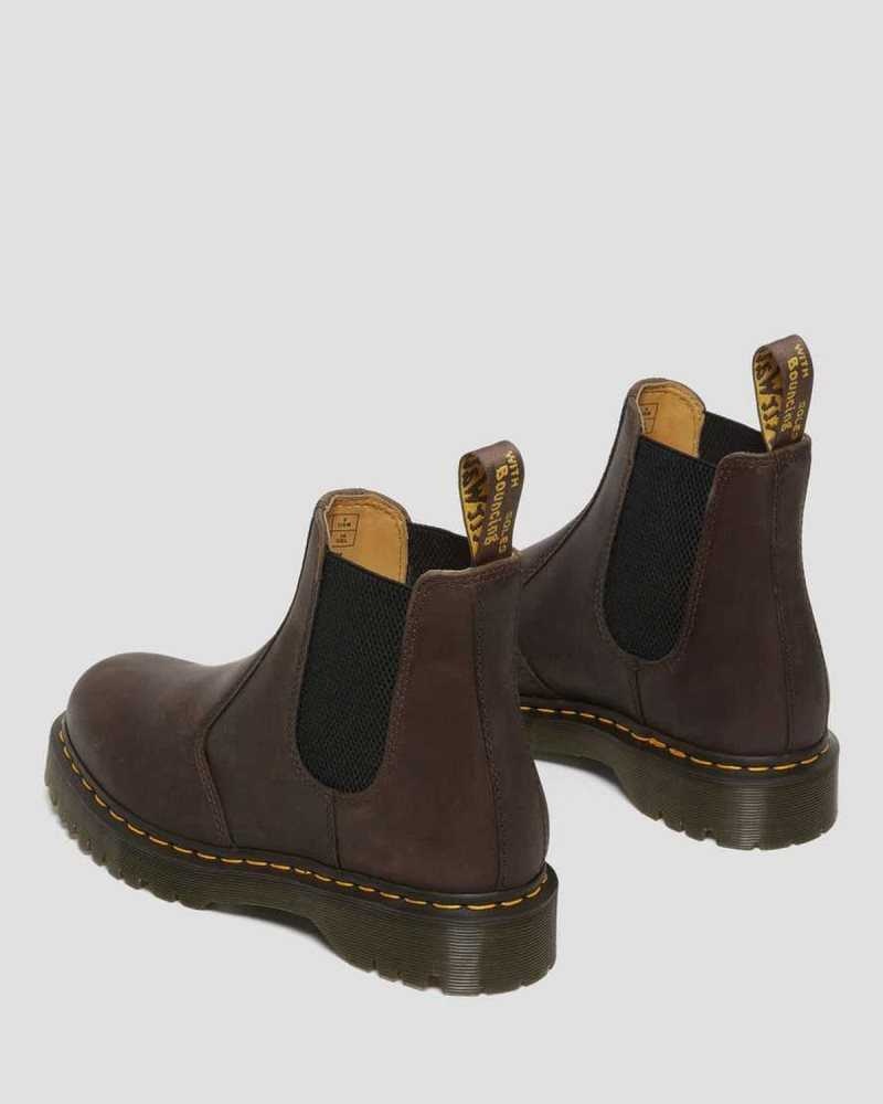 Dr Martens 2976 Bex Crazy Horse Chelsea Boots Chelsea Boots Dark Brown | 18920TVCF