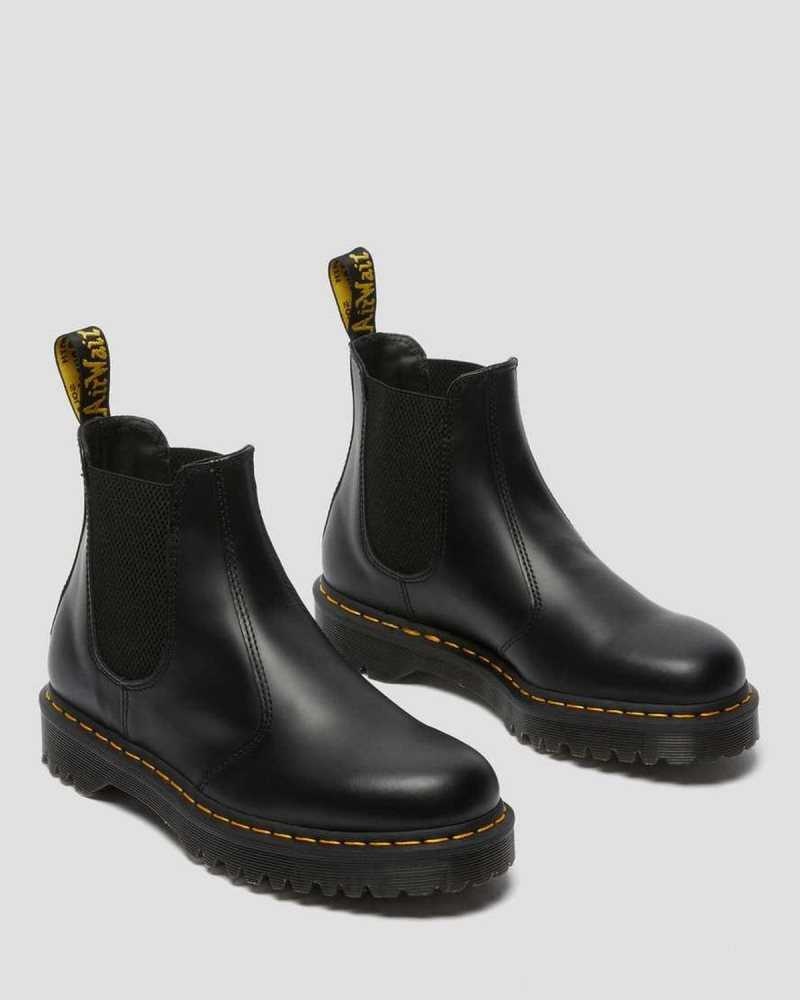 Dr Martens 2976 Bex Smooth Leather Chelsea Boots Boots Black | 26480ZNJI