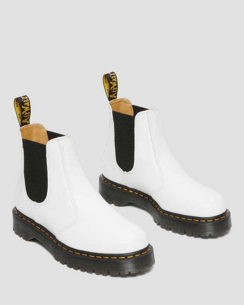 Dr Martens 2976 Bex Smooth Leather Chelsea Boots Chelsea Boots White | 26093NUIL