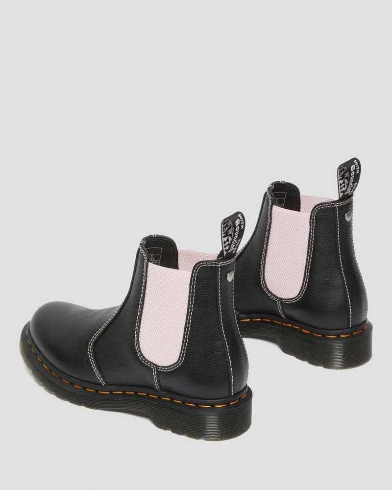 Dr Martens 2976 Contrast Leather Chelsea Boots Chelsea Boots Black | 01569QHFK