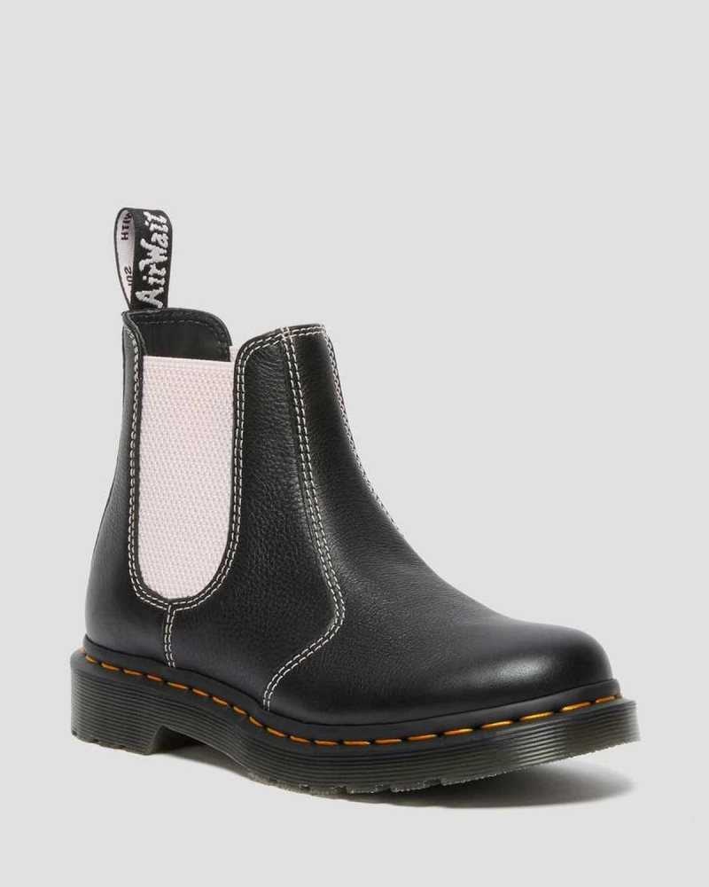 Dr Martens 2976 Contrast Leather Chelsea Boots Boots Black | 91735CPDZ