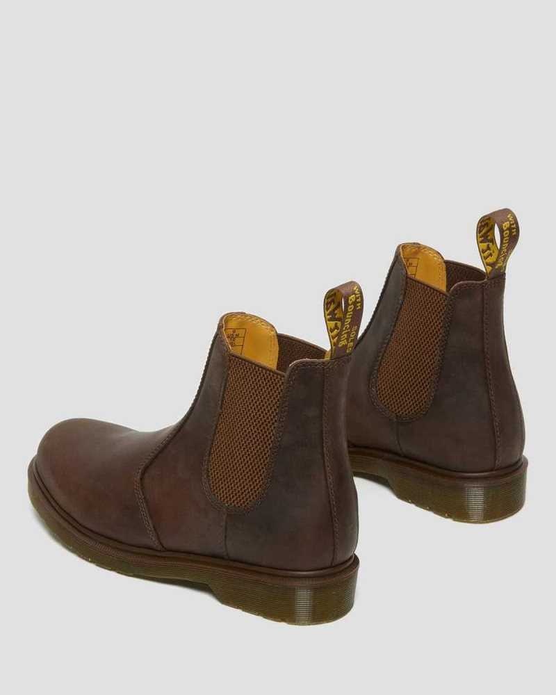 Dr Martens 2976 Crazy Horse Leather Chelsea Boots Boots Brown | 20873OJHI