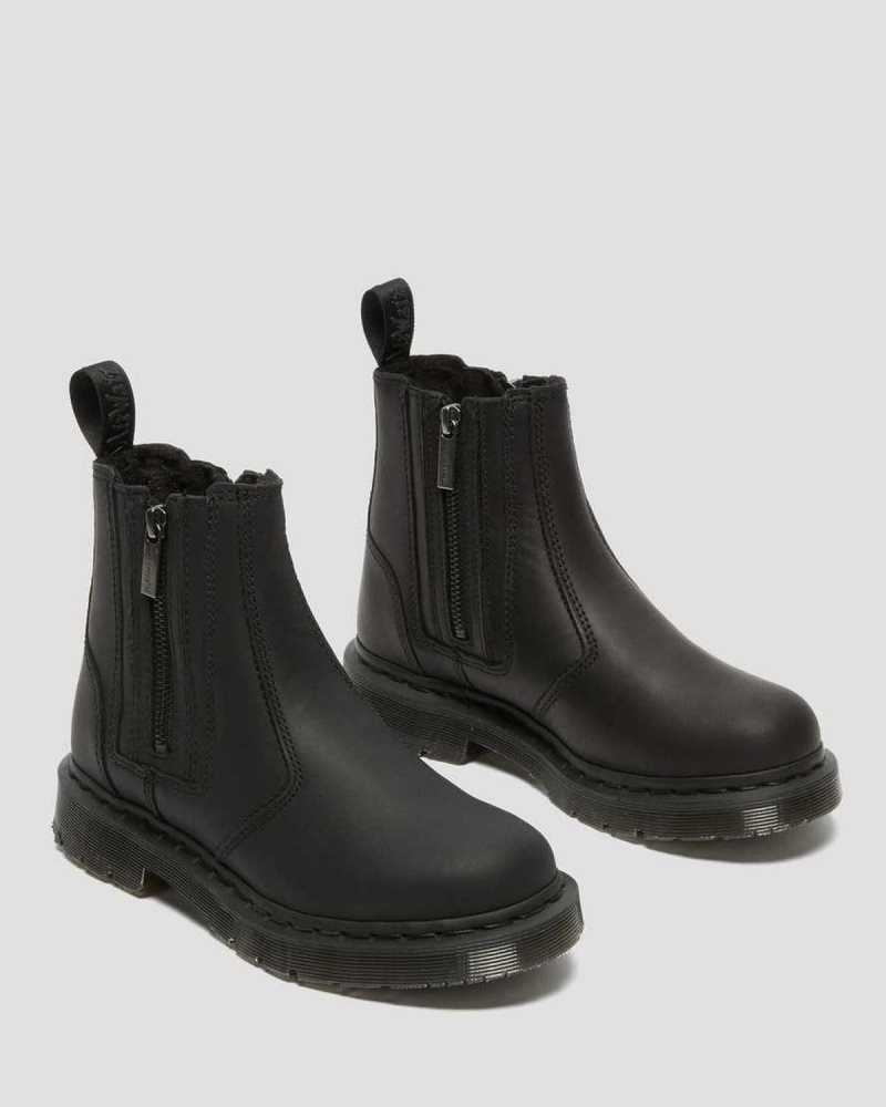 Dr Martens 2976 DM's Wintergrip Zip Chelsea Boots Boots Black | 23917TQDA