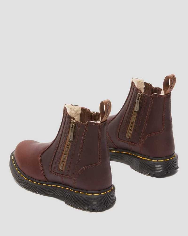 Dr Martens 2976 DM's Wintergrip Zip Chelsea Boots Chelsea Boots Brown | 65738HKCM