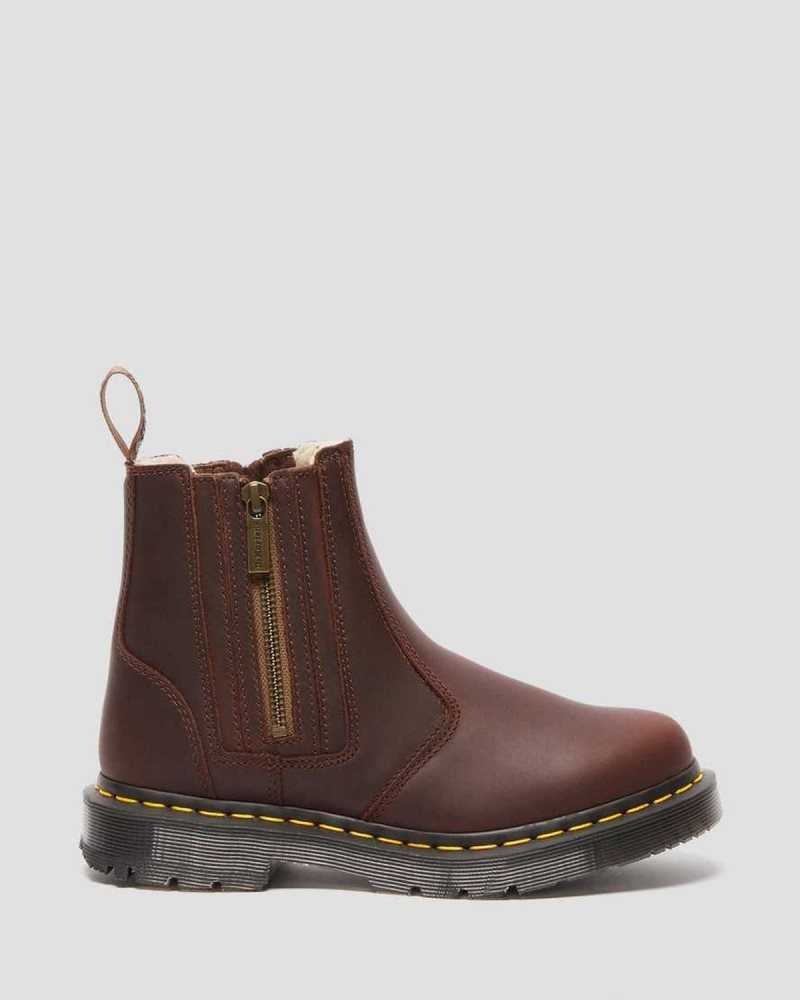 Dr Martens 2976 DM's Wintergrip Zip Chelsea Boots Chelsea Boots Brown | 65738HKCM