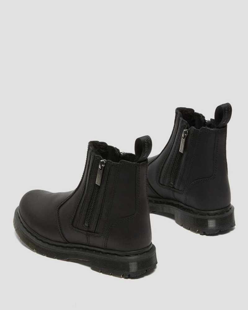 Dr Martens 2976 DM's Wintergrip Zip Chelsea Boots Chelsea Boots Black | 59172UHBP