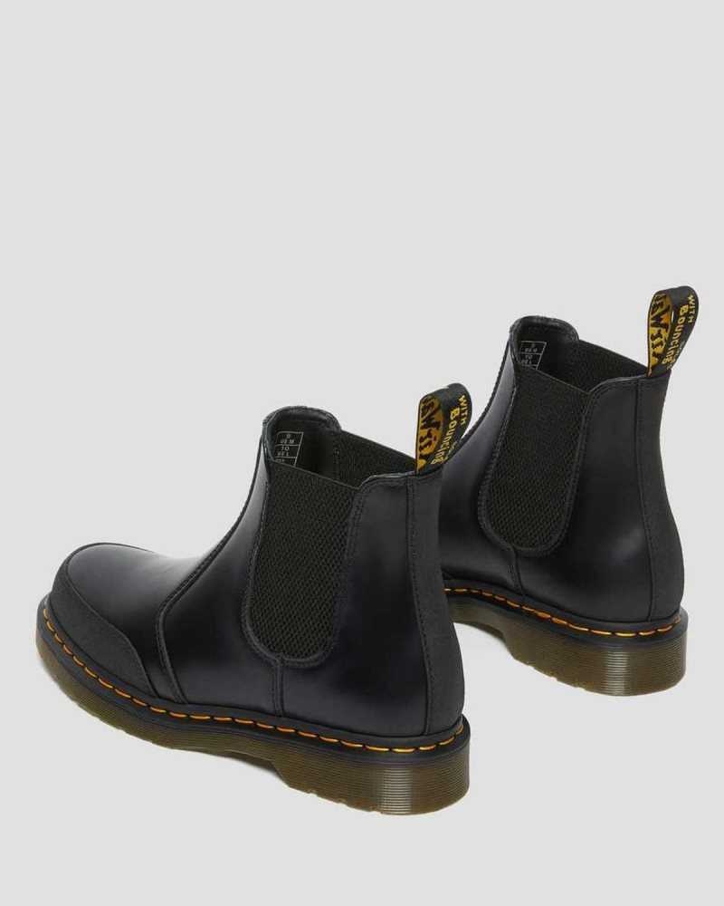 Dr Martens 2976 Guard Panel Leather Chelsea Boots Chelsea Boots Black | 07865BCUK