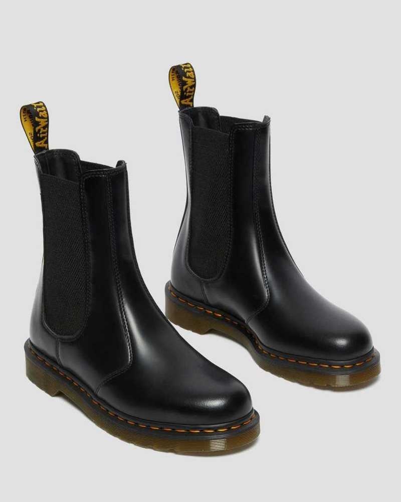 Dr Martens 2976 Hi Smooth Leather Chelsea Boots Chelsea Boots Black | 25960AJUB