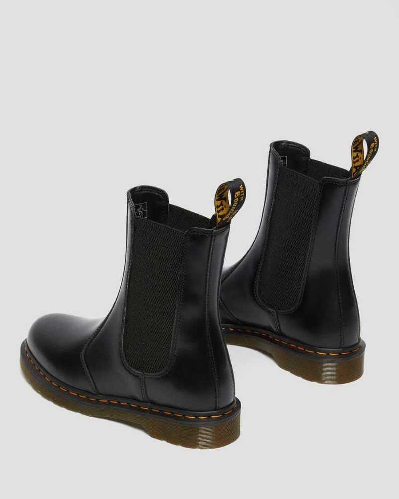 Dr Martens 2976 Hi Smooth Leather Chelsea Boots Chelsea Boots Black | 25960AJUB