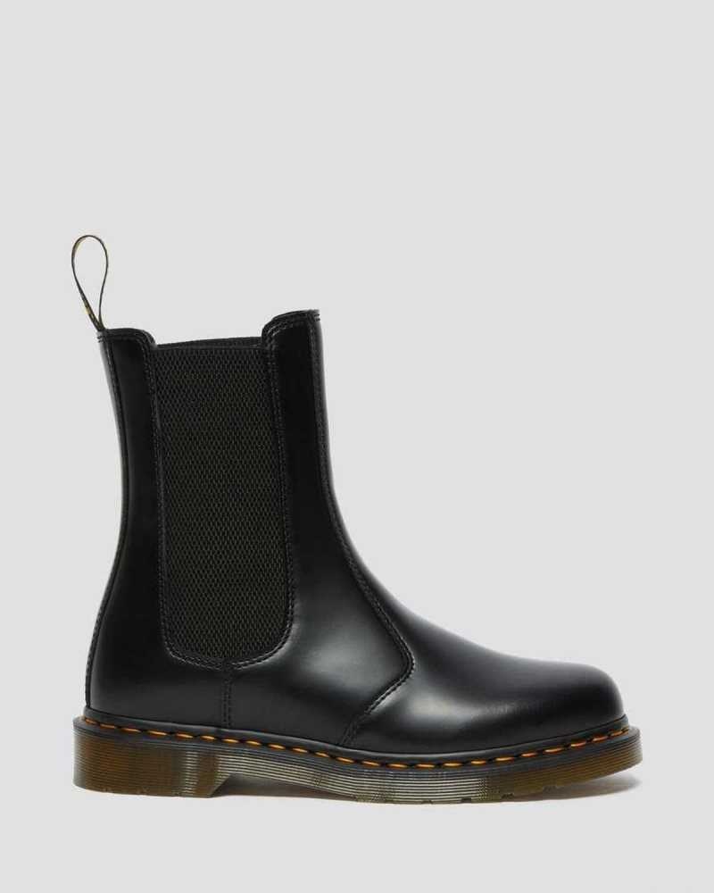 Dr Martens 2976 Hi Smooth Leather Chelsea Boots Chelsea Boots Black | 67394YMAW