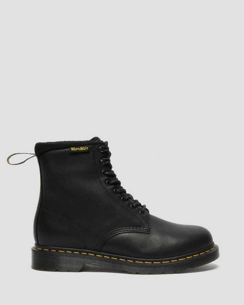 Dr Martens 2976 Pascal Warmwair Leather Lace Up Boots Winter Boots Black | 79358MWOG