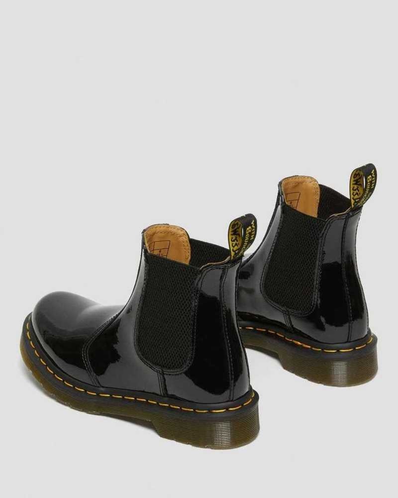 Dr Martens 2976 Patent Leather Chelsea Boots Boots Black | 02937DTHE