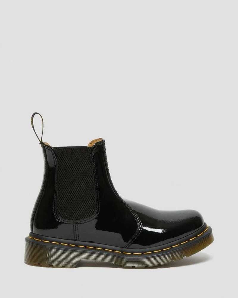 Dr Martens 2976 Patent Leather Chelsea Boots Boots Black | 02937DTHE