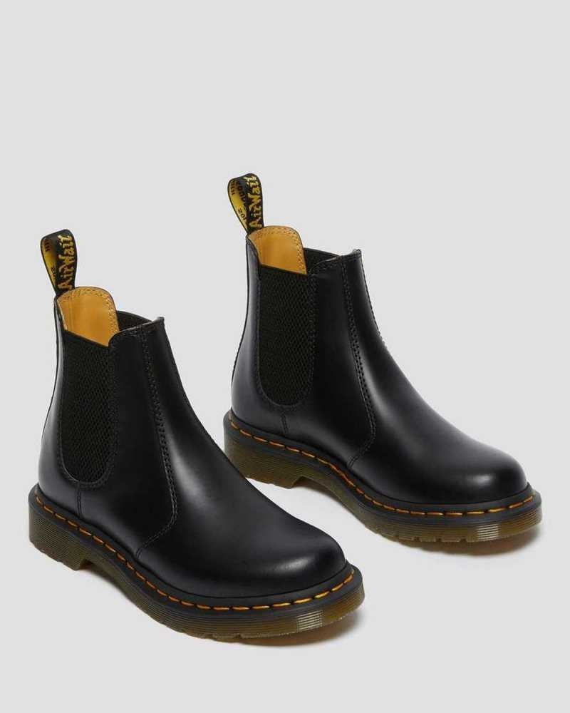 Dr Martens 2976 Smooth Leather Chelsea Boots Ankle Boots Black | 05987CRQM