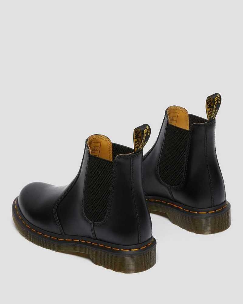 Dr Martens 2976 Smooth Leather Chelsea Boots Ankle Boots Black | 05987CRQM