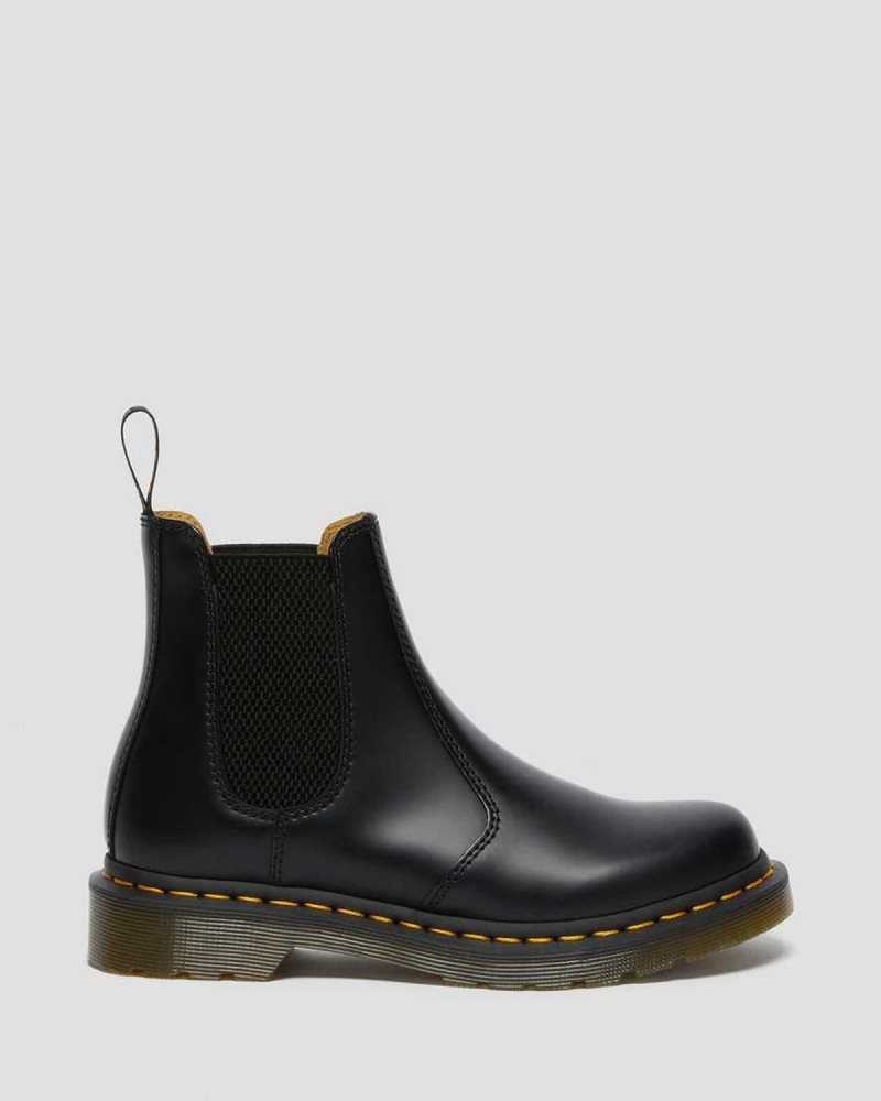 Dr Martens 2976 Smooth Leather Chelsea Boots Ankle Boots Black | 05987CRQM