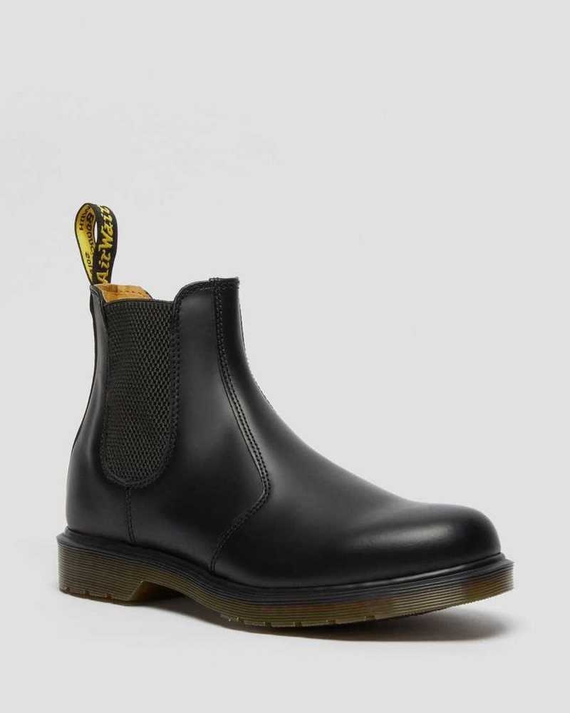 Dr Martens 2976 Smooth Leather Chelsea Boots Ankle Boots Black | 67814LCAM