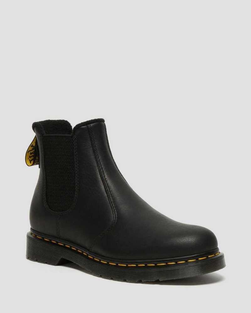 Dr Martens 2976 Warmwair Leather Chelsea Boots Originals Shoes Black | 81375RSVC