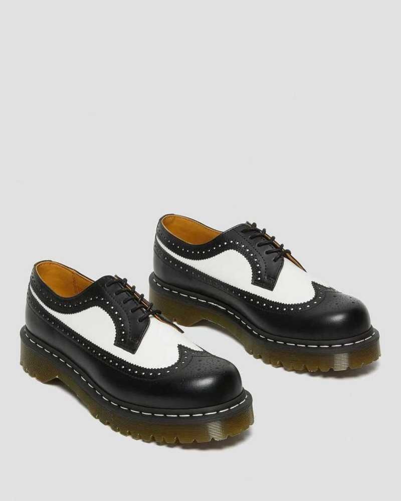 Dr Martens 3989 Bex Smooth Leather Brogue Shoes Oxfords Shoes Black | 90627UNZH