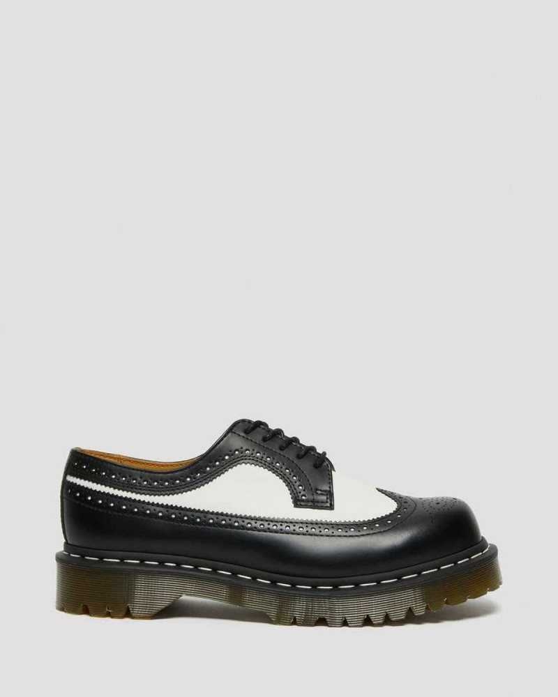 Dr Martens 3989 Bex Smooth Leather Brogue Shoes Oxfords Shoes Black | 90627UNZH