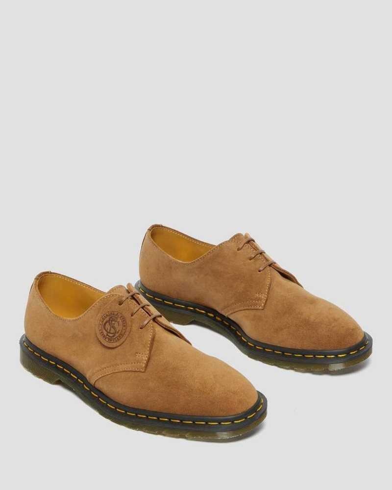 Dr Martens Archie II Suede Oxford Shoes Oxfords Shoes Dark Brown | 02734ZGAU