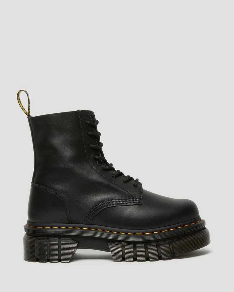 Dr Martens Audrick Nappa Leather Platform Ankle Boots Ankle Boots Black | 17520BMOF