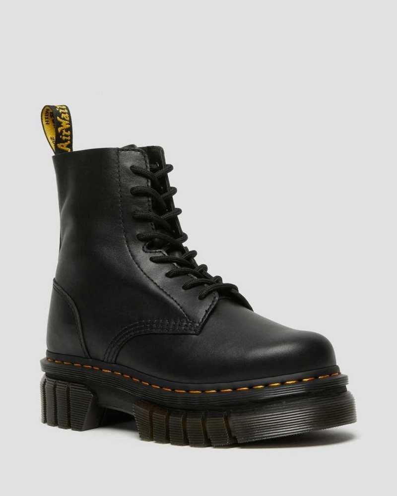 Dr Martens Audrick Nappa Leather Platform Ankle Boots Ankle Boots Black | 17520BMOF