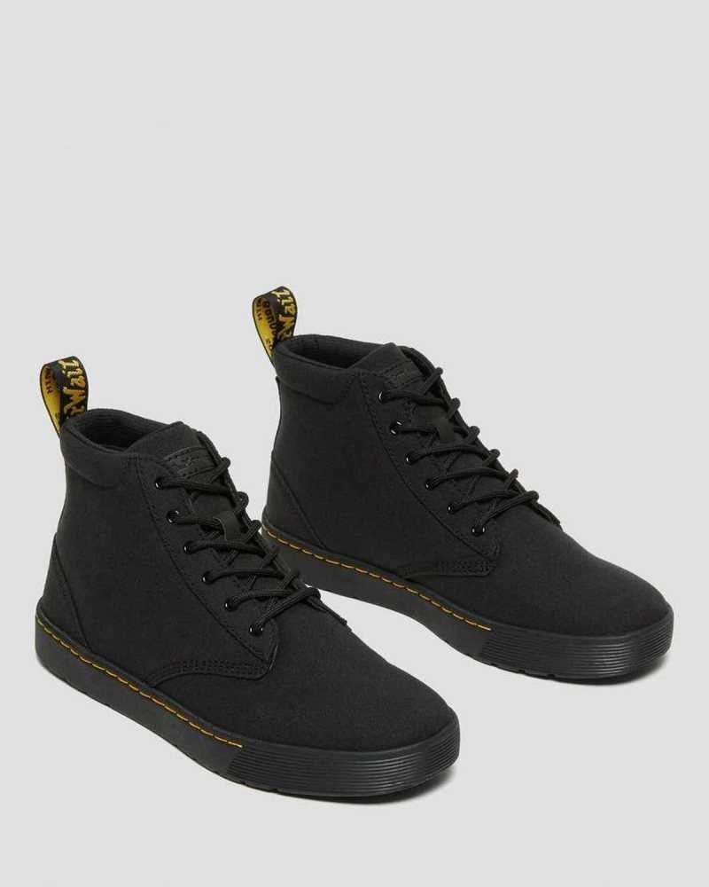 Dr Martens Cairo Canvas Chukka Boots Ankle Boots Black | 26108GVLK