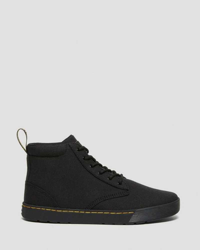 Dr Martens Cairo Canvas Chukka Boots Ankle Boots Black | 26108GVLK